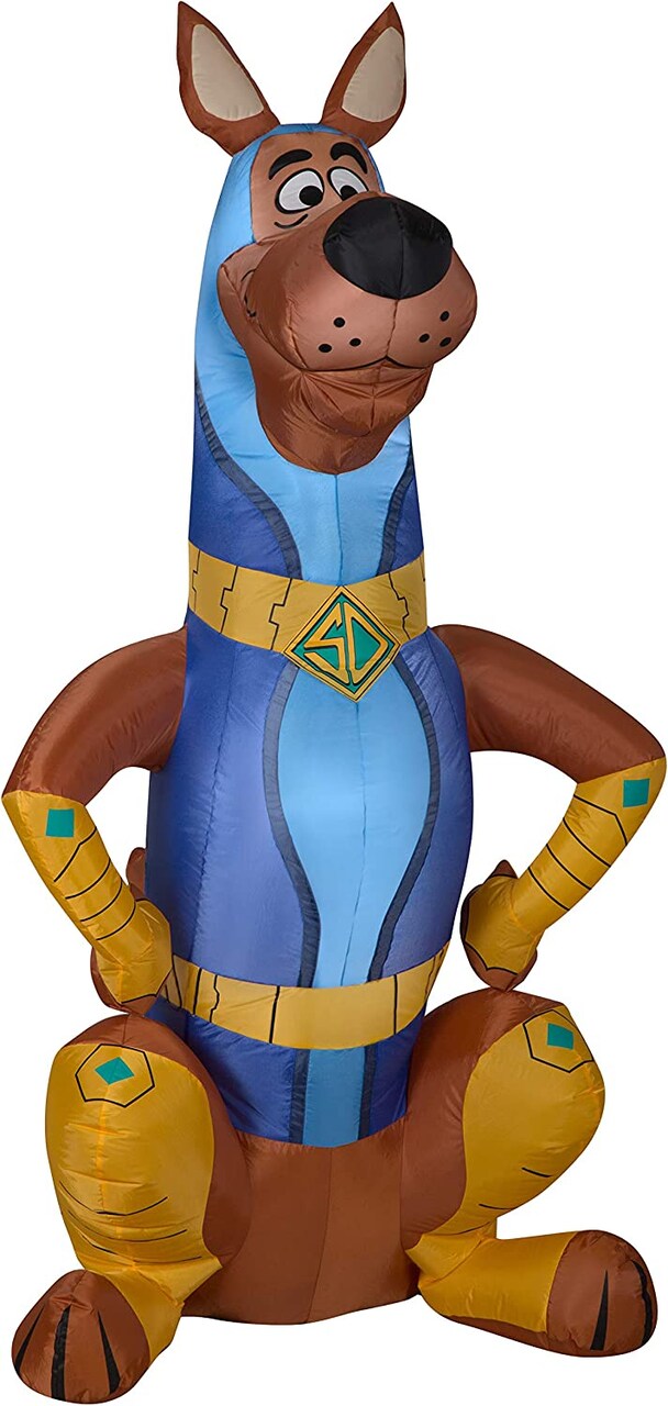 5' Gemmy Airblown Inflatable Scooby Doo in Super Scoob Costume 226158